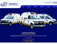 Tablet Screenshot of medextransport.com